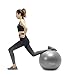 Finnhomy Exercise Ball (Multiple Colors) for Fitness, Stability, Gym, Balance & Yoga, Yoga Ball Chair, Balance Ball, Birthing Ball Swiss Ball Workout with Pump (Physical, Office, Home)