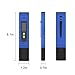 Newdy Digital PH Meter Tester for Water Quality, Food, Aquarium, Pool & Hydroponics,0.01/High Accuracy +/- 0.2 and 0.00-14.00 Measurement Range, Battery Included -Blue