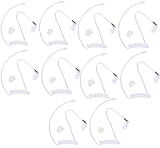 Replacement Covert Acoustic Air Coil Audio Tube with Earbuds Compatible for Motorola Kenwood Icom Yaesu Two Way Radio FBI Covert Acoustic Tube Earpiece Headset, Clear,By Lsgoodcare (10Pack)