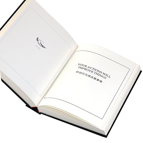 ATESSON Novelty Magic Divination Notebook of Answers Dispel Puzzles Self-Healing Tell You Answers Journal Notebook (Chinese and English Version) - Black - Thumbnail 2