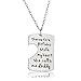 3PCs/Set Father Mother Girl I Love U Charm Pendant Necklace Jewelry Gifts for Daughter Daddy Mom