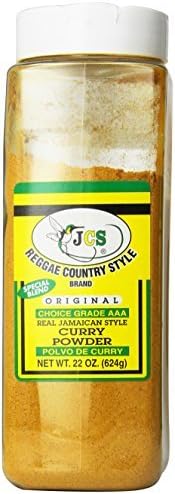 JCS Reggae Country Style Brand Real Jamaican Style Curry Powder 22 Oz (2 pack) by Reggae Country Style
