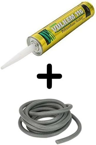 Tremco 116 Vulkem Polyurethane High-Performance Joint Sealant Kit with 90 Lineal Feet of 1/2 inch Diameter Backer Rod, White - Pack of 30