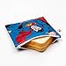 Bumkins Reusable Sandwich and Snack Bags, for Kids School Lunch and for Adults Portion, Washable Fabric, Waterproof Cloth Zip Bag, Travel Pouch, Food-Safe Storage, 3-pk DC Comics Superman