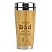 Muttmee New Dad Engraved Bamboo Travel Mug - Unique Gift Box - Great Way to Congratulate Dads - Keepsake Gift for Father’s Day, Christmas, Birthday, New Baby, or Just Because - by