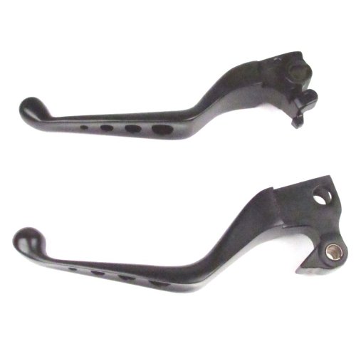 Hill Country Customs Black 4 Hole Wide Blade Ergonomic Brake and Clutch Levers Harley-Davidson 2007-2013 Sportster - HC-648012A - Thumbnail 3