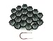 SunHome 20PCs 21mm Black Plastic Bolts Covers Nut Protector and Removal Tool Car Wheel Universal