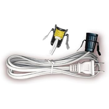 Creative Hobbies 7110A Single Light Replacement Clip In Lamp Cord for Christmas Village House, Pumpkin Lights, Small Objects (10)