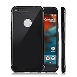 Google Pixel XL Case, CHOETECH Soft Flexible TPU Protective Case Shock-absorption Bumper Case Anti-scratch Back Cover for Google Pixel XL 5.5 inch (2016 Release) - Black