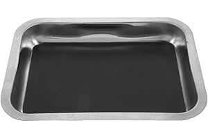 BCOATH Stainless Steel Dissection Tray 10.23X7.48 Inch Lab Pan for Biology Teaching Science Experiments Classroom Research