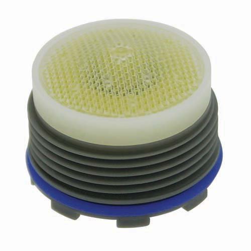 Neoperl 13 0930 5 Standard Flow PCA Cache Perlator HC Aerator, Tiny Junior Size, 2.2 GPM, Yellow/Clear Dome, Honeycomb, Aerated, M18.5 x 1 Threads, Plastic, 0.561" Height