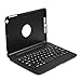 iPad Mini Keyboard Case, BoriYuan Bluetooth Wireless Keyboard Folio Flip Smart Cover For Apple iPad Mini 3/ iPad Mini 2/ iPad Mini 1 with Folding Stand and Auto Sleep/Wake Function, Black
