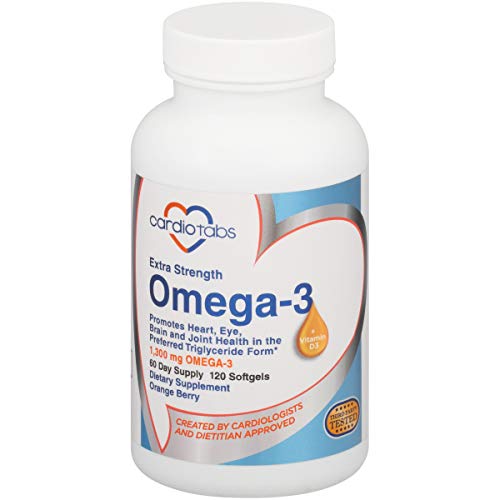 Omega3 Extra Strength + Vitamin D3, Triglyceride Form, 1300 mg Omega3