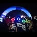 68 PCS LED Glow Party Favors,Ailuki Light Up Toys Glow in the Dark Party Supplies with 48 LED Finger Lights, 12 Flashing Bumpy Rings 4 Bracelets 4 Flashing Slotted Shades Glasses Christmas Accessories