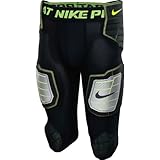 Men's Nike Hyperstrong Compression Hard Plate Football Pant Black/Volt Size X-Large