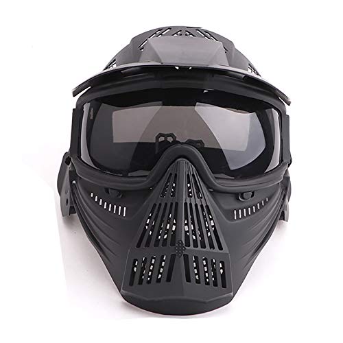 Rinling Paintball Mask, Airsoft Mask Full Face Protection Gear with