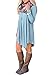 Yanekop Women's Casual Loose Fit Long Sleeve T Shirt Irregular Hem Tunic Dress