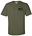 Made USA Flag Subdued Banner Print T-Shirt - Military Green - 3XL