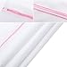 Mesh Laundry Bag, Laundry Bag with Zipper Lock, 3 Pack, Pink