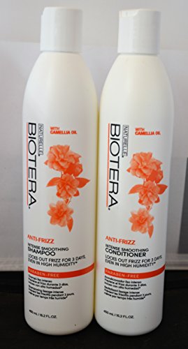 Biotera Anti-Frizz Intense Smoothing Shampoo & Conditioner 15.2oz each (Best Shampoo For Humidity And Frizz)