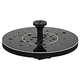 LUXJET 1.4W Floating Solar Fountain Pump Mini Garden Water Pump for Courtyard Bird bath, Maximum Flow 150L/H