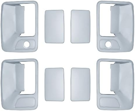Brite Chrome11206 Chrome Door Handle Cover with Pass Keyhole - 2 Piece