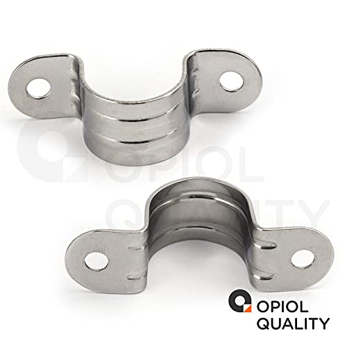 OPIOL QUALITY® Rohrschellen HALB 25 mm aus Edelstahl A2 V2A (2 Stück) U-Rohrschelle Rohr Halterung Schlauchschnalle… – Bild 8