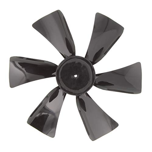 Dumble Fan Blades Replacement with 0.094in D-Bore, 6in Black RV Bathroom Fan Blade Replacement Camper Fan Blade
