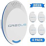 UPGRADED Ultrasonic Pest Repeller 4 Pack - Pest Defender - Control Pest Repeller Plug In - Electronic Repellent - Best Reject Mice Rodent Insect Mosquito Rats Spiders - Pet Safe & Indoor Quiet Device