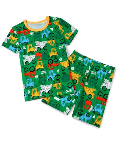 babee Reshinee Bamboo Viscose Toddler Boys Pajamas Set, Short Sleeve Kids at Amazon