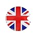 Ultra Thick Red Blue Union Jack Flag Plastic Vinyl Sticker For Mini Cooper Gas Cap Cover