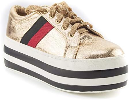 CALICO KIKI Platform Fashion Sneakers - Lace up Wedges Walking Shoes