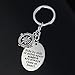 Best Friends Keychain, Sister Keychain, Side by Side Or Miles Apart, Long Distance Friendship Gifts, Stainless Steel Keychain Keyring