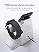 Bestand 2 in 1 Apple iwatch Charging Stand Holder& Phone Desktop Tablet Dock for Apple Watch/iPhone X/8Plus/8/7 Plus/iPad(Upscale Silver)
