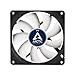 ARCTIC F9 (5 Pack) - 92 mm Standard Case Fan, Very quiet motor, Computer, Push- or Pull Configuration, Fan Speed: 1800 RPM - Black/White