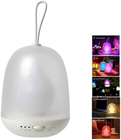 Multi Colored LED Night Light Lamp for Nursery Baby Camping Lantern Holiday Gift for Kids Children Party Home Decor [ Timer, USB Charge, Warm &amp; White Light, 7 Color Breathing]