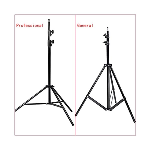 NEEWER Pro 9Fuß/260cm Spring Loaded Heavy Duty Photo Studio Light Stand mit 1/4" Schraube & 5/8 Stud für Video, Portrait und Fotografie Beleuchtung – Bild 3