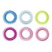 Onisilk Spiral Hair Ties 12pcs Multi Color Coil Hair Ties -Phone Cord Hair Ties