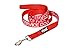 Service Dog Red 4ft & 6ft Padded Leash - Prevents Accidents by Warning Others in Advance
