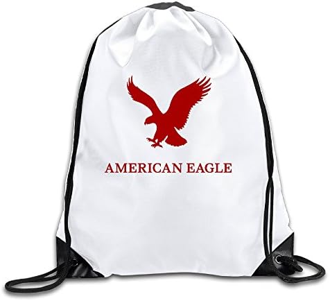 American Eagle 100% Polyester Fiber Drawstring Tote Bag One Size
