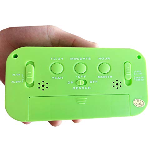 Multifunctional Smart Digital Alarm Clock Light LCD Temperature, Night Light, No Radiation, Automatic Background Light Sensing, Quiet