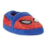 Marvel Spider-Man Toddler Boys' Red and Blue Slippers