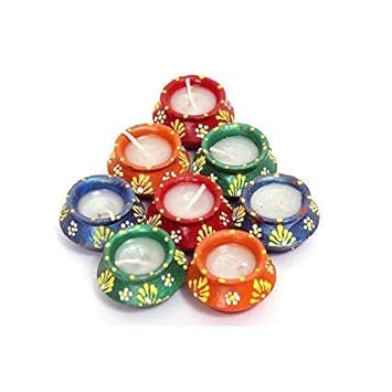 Buy Vibgyor Products Decorative Matka Shaped Terracotta Mitti Diya