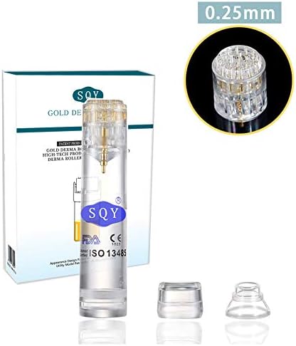 Best Derma Roller Titanium Microneedle 0.25mm|Automatic Gold Derma Stamp，Two-in-One Micro Needle