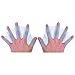 Easyinsmile Mens/Womens/Kids Webbed Swimming Gloves Silicone Soft Eco-friendly Hand Paddles for Swimming Surfing Diving Water Exercise-Increased Water Resistance (L(for men)) (Blue, L(for Men)