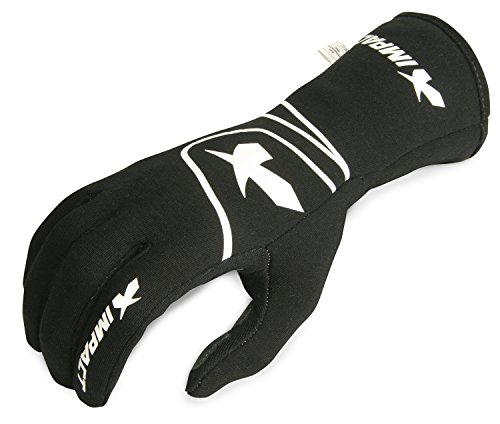 Impact Racing 34200410 Black Medium Glove (G6 SFI 3.3/5),1 Pack
