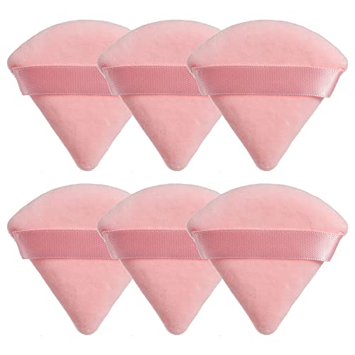 MOTZU 6 Pieces Powder Puff for Face Powder, Triangle Makeup Puff