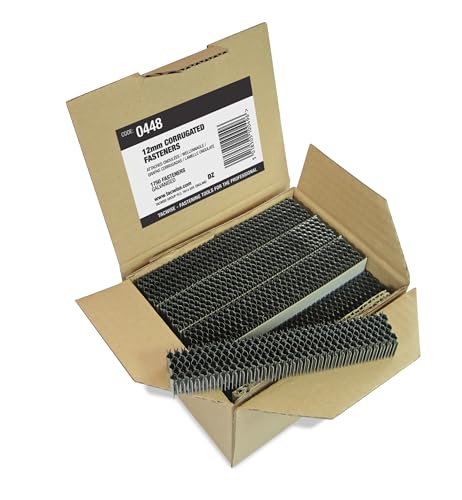 Tacwise 0448 12 mm Galvanised Corrugated Joint Fasteners, Pack of 1750