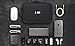 BUBM Travel Universal Electronics Organizer Accessories Handbag Cord Storage Cases Fit iPad mini (Black,7.9'')