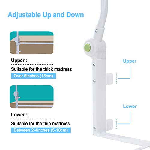 bed guard rail for thick mattress